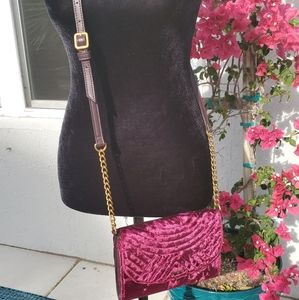 Nine West Velvet Cross body purse